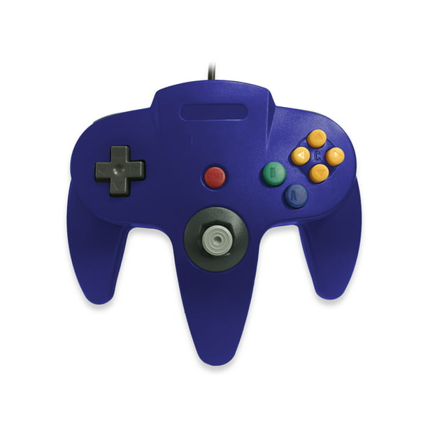 Rejse tiltale udstrømning Fest Old Skool N64 Controller for Nintendo 64 - Blue - Walmart.com