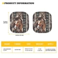 thumbnail image 6 of Renewold Car Windshield Sun Shade for Men Women, Reflective Blocks Sun and Keeps Your Vehicle Cool, Foldable Sun Shield, Southwestern American Tribal Tribal Horse, 6 of 6