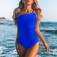 thumbnail image 1 of iTNHFP Bikini Swimsuits Women Swimsuit Mesh One Shoulder Bathing Suit, 1 of 3