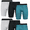 Teal Cistern, Soft Silver Heather, Rich Black, variant on Athletic Works Men's Long Leg Quick Dry Performance Stretch Boxer Briefs, 6 Pack