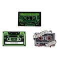thumbnail image 1 of Juego de broches con cinta de casete verde, estilo musical retro, 1 of 2
