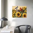 thumbnail image 3 of Nawypu  Sunflowers and Songbirds Canvas Wall Decor Vanderdasson for Living Room, Bedroom, Bathroom, Kitchen, Office, Bar, Dining &amp; Guest Room - Ready to Hang, 3 of 4