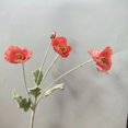 thumbnail image 1 of Nvzi 3 piezas de flores artificiales de tacto real para decoración del hogar, oficina, boda, arreglo floral (Q27), 1 of 5