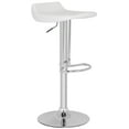 thumbnail image 4 of SAFAVIEH Avish Square Swivel Low Back Bar Stool, White, 4 of 7