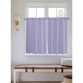 thumbnail image 6 of Kitchen Curtains 54 Inches length, Pure Lavender Window Treatment Curtain Drapes, Simple Solid Color Thermal Insulated Drapes for Basement Hotel RV, 42"x54", 2 Panels, 6 of 7