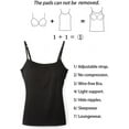 thumbnail image 3 of COMFREE Women's Camisole with Built in Bra Adjustable Spaghetti Straps Tank Top Cami Comfort S-2XL, 3 of 6