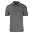thumbnail image 2 of Men's Cutter & Buck  Gray Kansas State Wildcats Vault Forge Eco Stretch Recycled Polo, 2 of 3