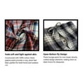 thumbnail image 3 of Different Touch Blue Yellow Buffalo Plaid 100% Cotton Lounge Pajama Pants For Men (S-6XL), 3 of 4