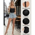 thumbnail image 3 of Women'S Tank Tops With Built-in Bra Comfortable and Breathable, Suitable for Both Outer and Inner Wear With thin Spaghetti Straps Black XL, 3 of 7