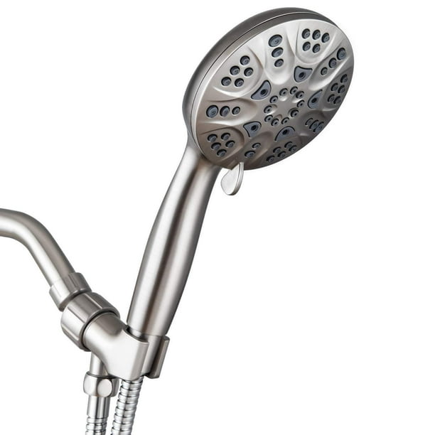 High Pressure Shower Head with Handheld 7 Spray Settings Detachable Shower Head Builtin Power