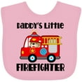 thumbnail image 3 of Inktastic Daddys Little Firefighter Boys or Girls Baby Bib, 3 of 4