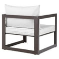 thumbnail image 2 of Modway Fortuna Outdoor Aluminum Armchair, Brown Mocha, 2 of 7