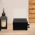 thumbnail image 3 of OULII Locked Suggestion Box Black Acrylic with Simple Design for Fundraising Use 1Set, 3 of 8
