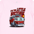 thumbnail image 4 of Inktastic Little Brother Fire Truck Boys Baby T-Shirt, 4 of 5