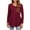 Burgundy, variant on Womens Tunic Tops Casual Loose Fit Floral Fall Blouses Blue