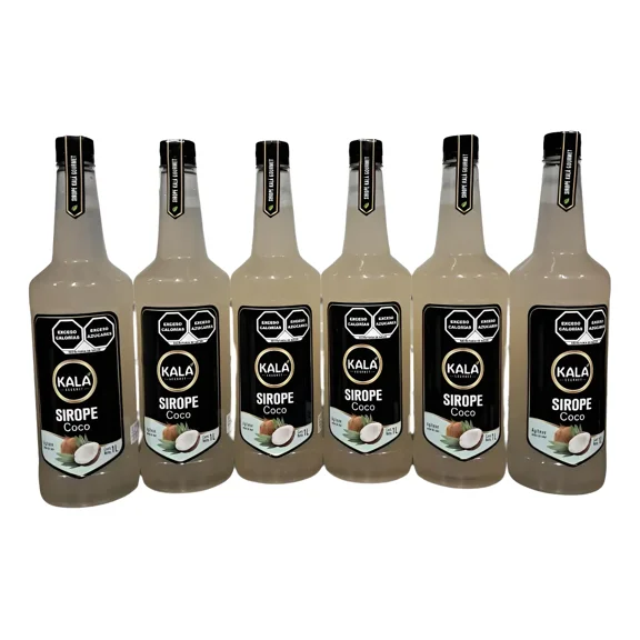 Kit de 6 Jarabes Kala Para Preparar Bebidas De 1 Lt Sabor Coco