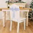 thumbnail image 4 of Christmas Decor New Christmas Bow Chair Decoration Ties Bow Stretch Floating Decorative Tape for Many Holiday Party Decorations Chair Cover Not Included, White, 4 of 9