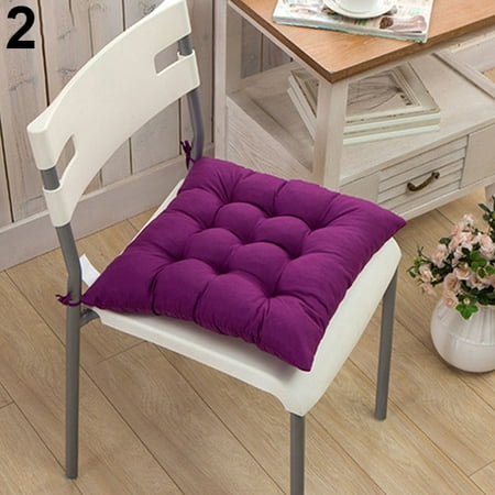 

didaw Soft Polka Dot Solid Seat Pad Travel Home Office Decor Tie On Chair Cushion