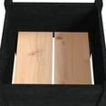thumbnail image 5 of vidaXL Garden Planter Black 15.7"x15.7"x27.6" Solid Wood Pine, 5 of 7