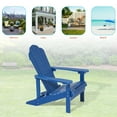thumbnail image 5 of CHYVARY 4 Peaks Outdoor Patio Adirondack Fire Pit Plastic Chair for Deck, Poolside, Beach and Backyard, Navy Blue, 5 of 6