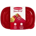 thumbnail image 2 of Rubbermaid TakeAlongs 3.7-Cup Divided Rectangle Food Storage (Pack of 12), 2 of 2