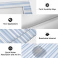 thumbnail image 5 of Blue Striped Outdoor Rug 4x6 Ft, Non Slip Washable Area Rug, Farmhouse Stripe Modern Abstract Art Patio Rugs Carpet Runner, Large Floor Mat for Indoor/Outdoor Deck Porch Camping, 5 of 8
