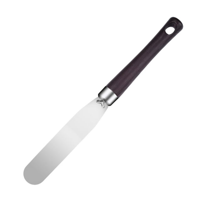 Leodye 1PCS Stainless Steel Cake Decorating Set - offset Spatula + Cake Scraper for Icing/Baking -11.61x1.18x0.39in