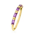 thumbnail image 2 of Pure Collection by Ross-Simons 0.40 ct. t.w. Amethyst Ring in 14kt Yellow Gold, Women's, Adult, 2 of 5