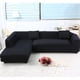thumbnail image 2 of Protector de muebles para sala de estar, funda de sofá con propiedades antiarrugas y elásticas, funda elástica universal para sofás en forma de L (negro), 2 of 7