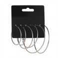thumbnail image 3 of Temperament Exaggerated Large Geometric Metal Suit Earrings Ladies Jewelry Gift, 3 of 9