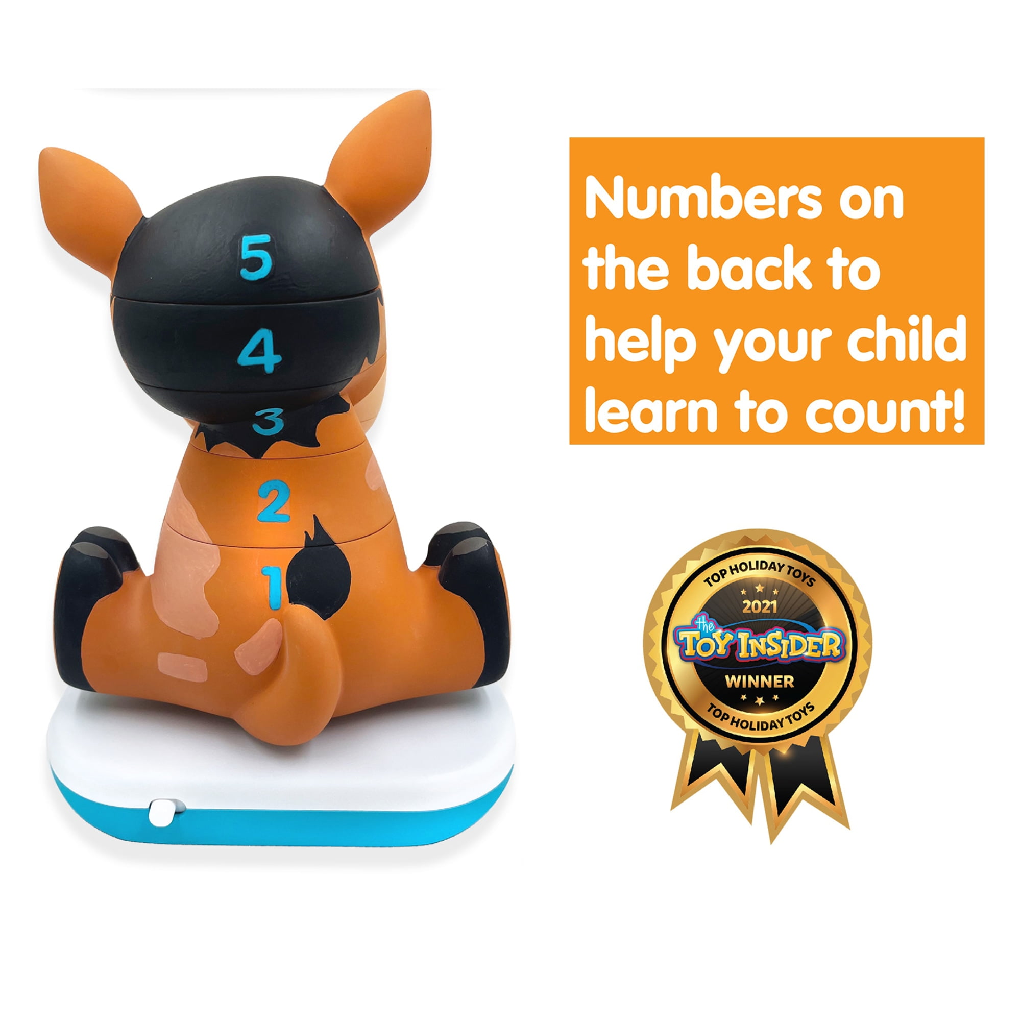 Stack-a-Roos Pals: Baby Horse - Lights & Sounds, Toddlers Ages 12+ Months, 5 Piece Stacking Animal Tower,  Boys & Girls, Infant & Toddlers Toy