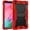 Red, variant on Dteck Case for Samsung Galaxy Tab A 10.1-inch T510 T515 (2019 Released),3-Layers Multi-functional Case Shockproof Rubber Case Hybrid Hard Kickstand Protective Cover without Screen Protector,Black