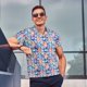 thumbnail image 4 of Fotbe Cartoon colorful cute cat Camiseta Polo de Golf para Hombre con Estampado – Camisa Deportiva Transpirable con Cuello Abotonado-4X-Large, 4 of 6
