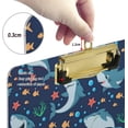 thumbnail image 4 of FMSHPON Sharks Fish Clipboard Hardboard Wood Nursing Clip Board and Pull for Standard A4 Letter 13x9 inches, 4 of 8
