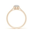 thumbnail image 2 of Angara Natural Opal Ring - Oval Solitaire Opal Cocktail Ring for Women | October Birthstone Jewelry | 14K Rose Gold Opal Ring (Ring Size = 3.5), 2 of 12