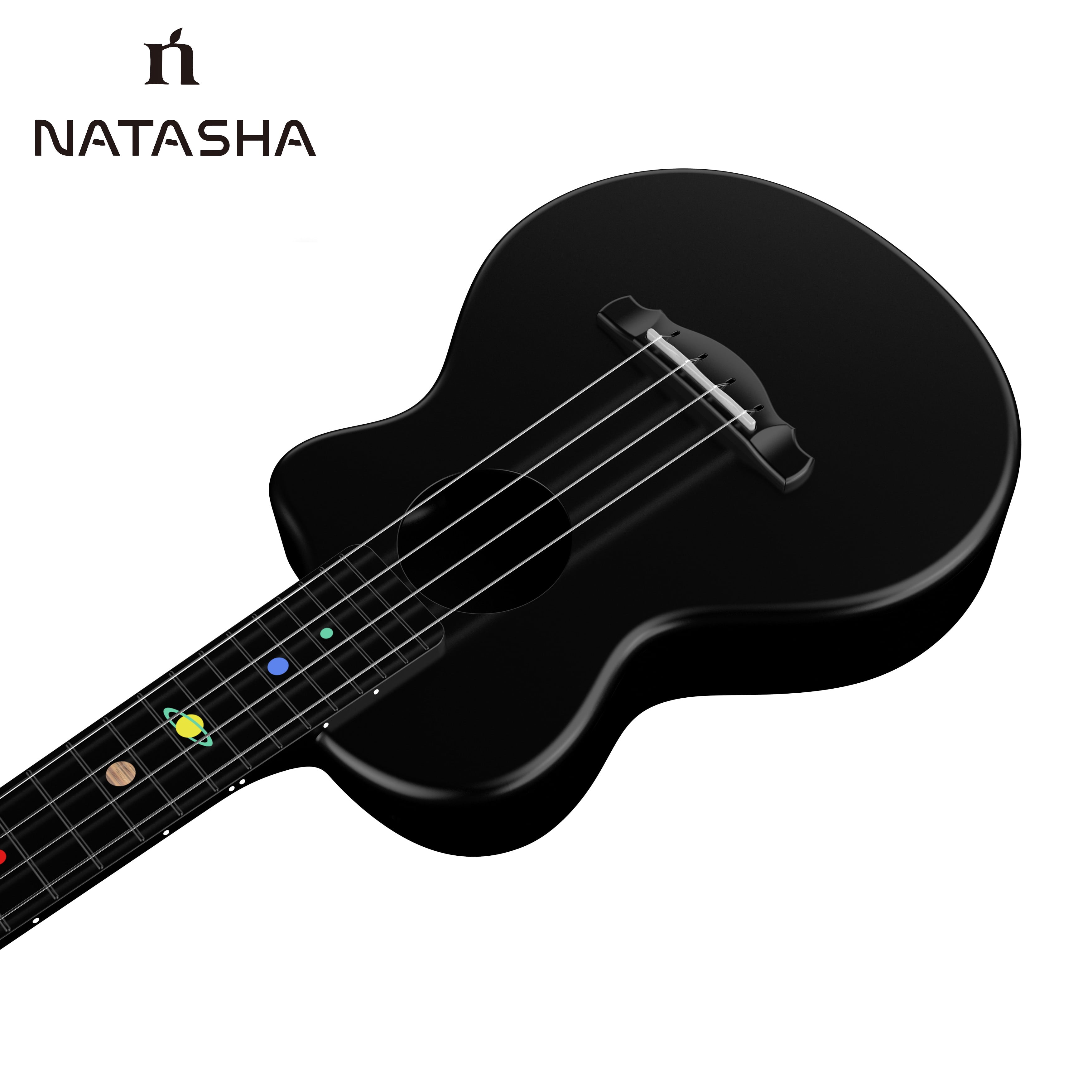 Natasha Asteroid Carbon Fiber 23-inch Ukulele , Travel Ukuleles,Integrated Casting With Carbon Fiber Composite Material, light and portable.
