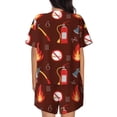 thumbnail image 3 of Picia Fire Extinguisher Pajamas Sets for Women Soft Short-Sleeved Pjs with Lounge Shorts Two Piece Sleepwear-X-Large, 3 of 9