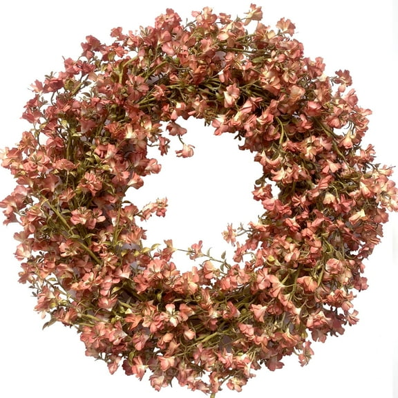 Artificial Fall Wreath 20 Inch Autumn Wreaths for Front Door Orange Forsythia Wreath for indoor Outdoor Thanksgiving Day Harvest Festival Home Party Holiday