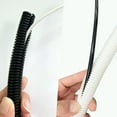 thumbnail image 5 of 3/8 Inch x 50 Ft Split Wire Loom Tubing , Protective Split Cable Conduit, Black, 5 of 6