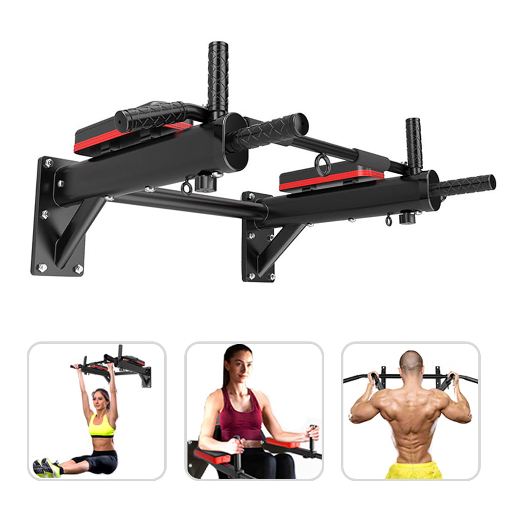 LONGTAP Wall Mounted Chin Up Bar Pull Up Bar Strength Training Pull-Up Bars for Home Use Horizontal Bar Fitness Equipment Exercise Bar Upper Body Workout Bar