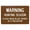 Warning Sign 4, variant on Warning High Voltage Sign - 8"x12" Aluminum Tin Warning Sign, Outdoor Use for Home Garden