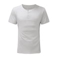 thumbnail image 4 of Leutsin Spring And Summer Men's Casual Short-sleeved Solid Color Blouse, 4 of 8