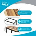 thumbnail image 3 of BirdRock Home Acacia Wood TV Tray C Shaped Side Table, 3 of 5