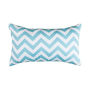Majestic Home Goods Light Blue Chevron Small Pillow