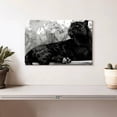 thumbnail image 2 of Elephant Stock Black Panther Monochrome Wall Art - Horizontal Canvas Wall Art - Living Room Wall Decor - Animal Canvas - Black And Gray Decor - 12" x 8", 2 of 4