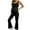 C-Black, variant on Wyobmus Maternity Jumpsuits for Women Sleeveless Bell Bottom Leggings Romper Pregnancy Shapewear Square Neck One Piece Bodysuit B-Black