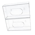 thumbnail image 4 of DimyFew 1 Piece Glove Dispenser Box Disposables Glove Box Holder Organizer Wall Mounted PETG Container Transparent Storage Suitable for Laboratory Kitchen Cle 2 Pieces, 4 of 8