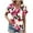 Navy, variant on Womens V Neck Tops Dressy Casual Sexy Plus Size Shirts for Women 4X Summer Tees for Women 2025 Vacation