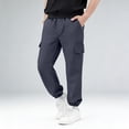thumbnail image 3 of DJDLJWCJ Boys Cargo Sweatpants 10-12 Kids Straight Leg Elastic Waist Athletic Pants Pull On Casual Pants Dark Gray Size 6, 3 of 8