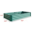 thumbnail image 5 of SEGMART Galvanized Raised Garden Bed, Planter Raised Garden Boxes Outdoor, Metal Planter Box Steel Kit for Plants, Flowers, Vegetables, Herbs, Green 6×3×1FT, 5 of 10